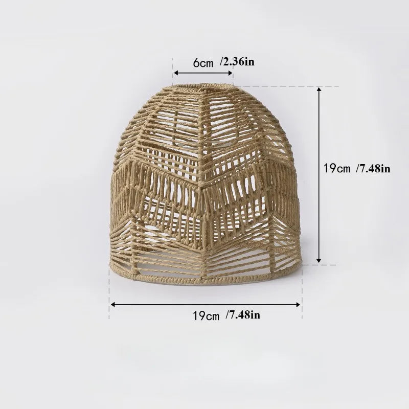 Lámpara Colgante de Bambú — Pantalla Natural Tejida a Mano | Ratán y Bambú